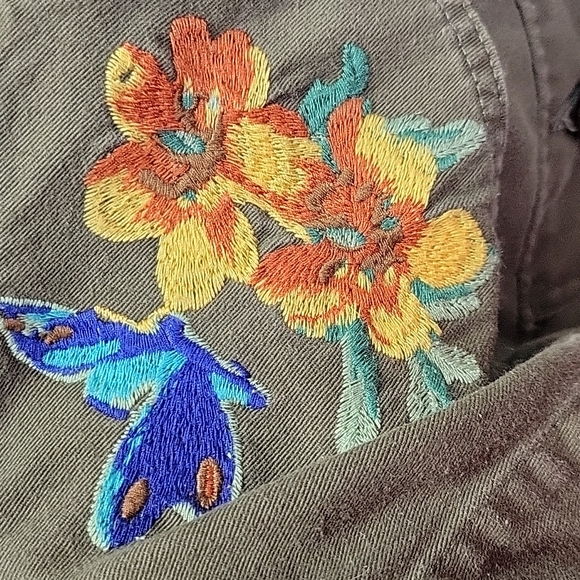 Who What Wear Green Embroidered Jacket - Picture 3 of 4